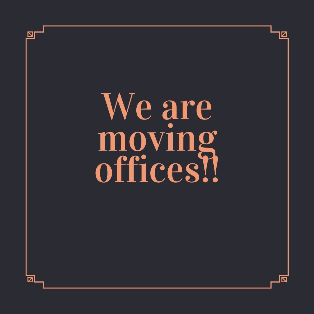 We are moving offices today!!!
